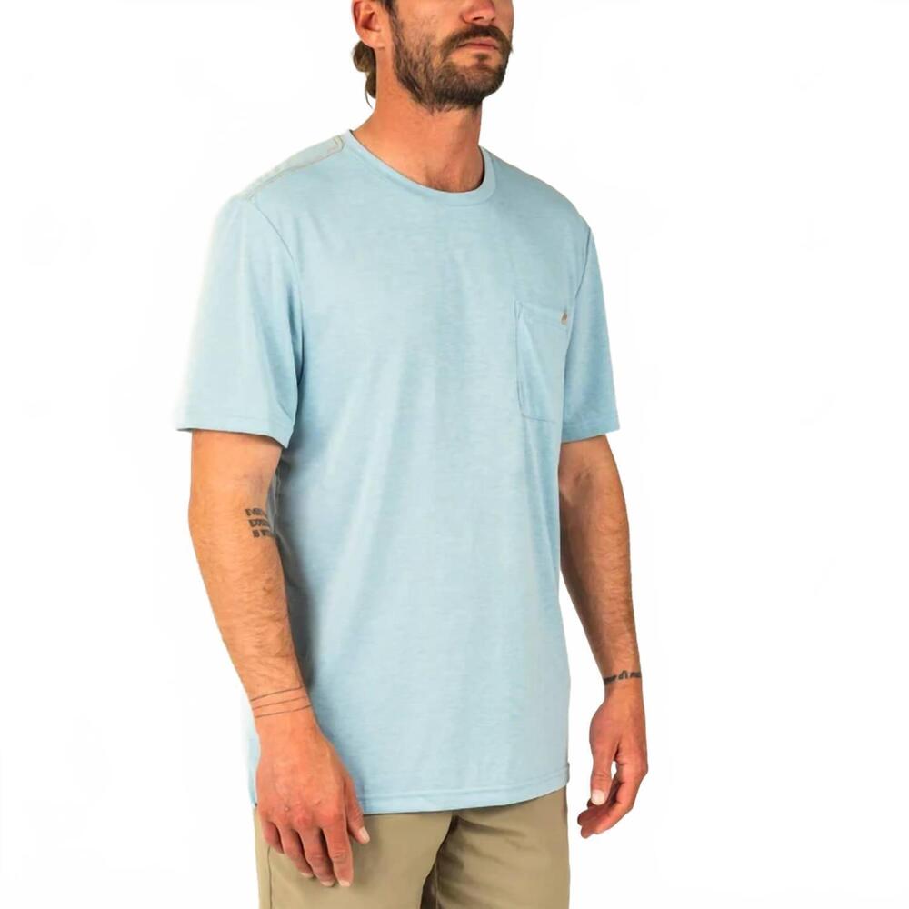 NEW MARSH WEAR buxton short sleeve in cloud heather